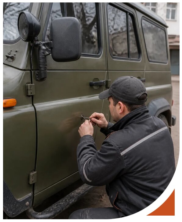 Профессиональное вскрытие автомобиля УАЗ без повреждений в Александрове